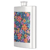 Flasque Modèle floral exotique coloré-68578 (Gauche)