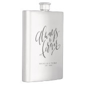 Flasque Moderne Simple Toujours Et Éternellement Script (Droite)