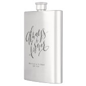 Flasque Moderne Simple Toujours Et Éternellement Script (Gauche)