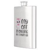 Flasque Mon chat appelle et je dois y aller (Gauche)