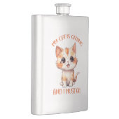 Flasque Mon Chat Appelle Un Chat Orange Cute (Droite)