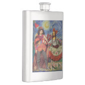 Flasque Mona Lisa Romantic Funny Art coloré (Droite)