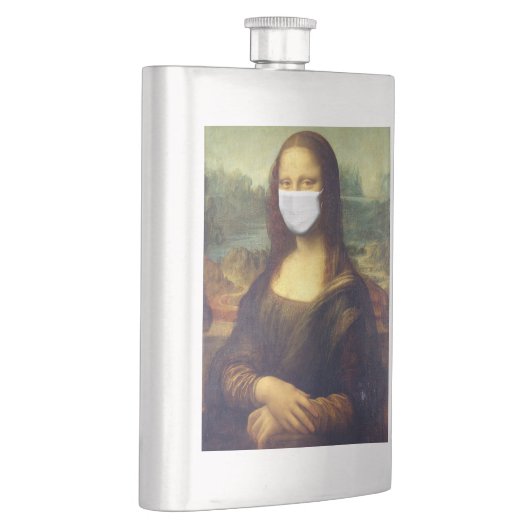 Flasque Mona Lisa Via Corona Virus (Droite)