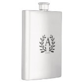 FLASQUE MONOGRAM GROOMSMAN AJOUTER ANNÉE DATE NOM DONS (Droite)