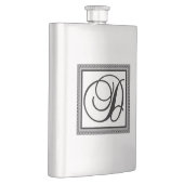 FLASQUE MONOGRAMME ALPHABET INITIAL D (Droite)