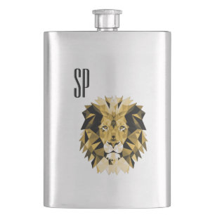 Flasque Monogramme Brown de lion