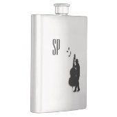 Flasque Monogramme de bassiste (Droite)