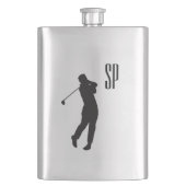 Flasque Monogramme de conception de golf (devant)