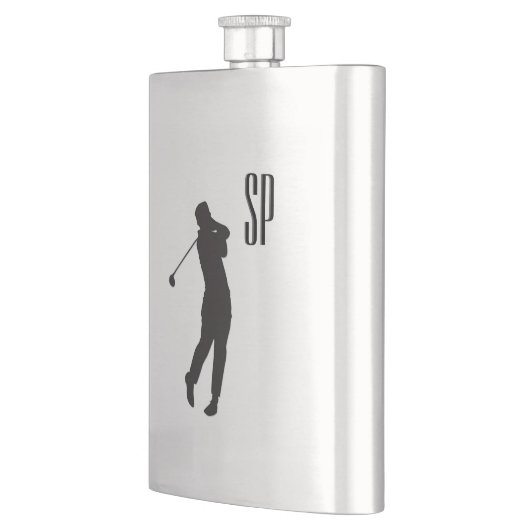 Flasque Monogramme de conception de golf (Gauche)