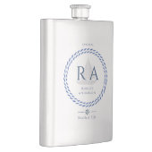 Flasque Monogramme de corde nautique (Droite)