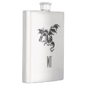 Flasque Monogramme de dragon (Droite)