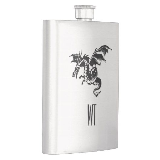 Flasque Monogramme de dragon (Droite)