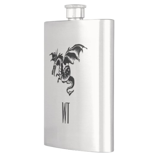 Flasque Monogramme de dragon (Gauche)
