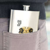 Flasque Monogramme de lion Brown (En situation)