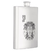 Flasque Monogramme de lion gris (Droite)