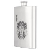 Flasque Monogramme de lion gris (Gauche)