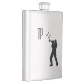 Flasque Monogramme du lecteur de trompette (Droite)