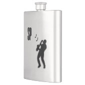 Flasque Monogramme du lecteur saxophone (Gauche)