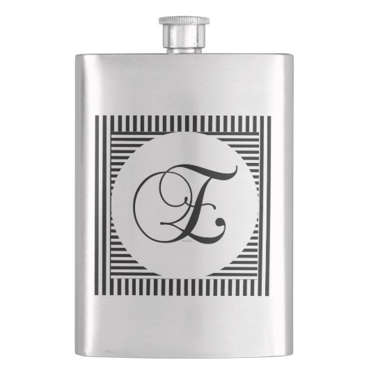 FLASQUE MONOGRAMME E INITIAL ALPHABET (devant)