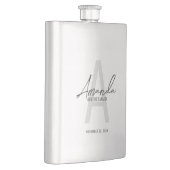 Flasque Monogramme et nom d'une servante d'État moderne pe (Droite)