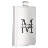 Flasque Monogramme et nom personnalisés (Droite)