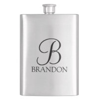 Monogramme et nom personnalisés en script masculin