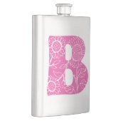 Flasque monogramme floral B lettre majuscule (Droite)