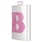 Flasque monogramme floral B lettre majuscule (Gauche)