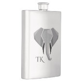 Flasque Monogramme Géométrie Tête d'éléphant (Droite)