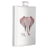 Flasque Monogramme Géométrie Tête d'éléphant (Droite)