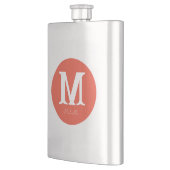 Flasque Monogramme minimal du coucher du soleil (Gauche)