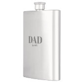 Flasque Monogramme Papa Est Moderne Simple (Gauche)