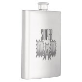 Flasque Monogramme Papa, nom ou Super (Droite)
