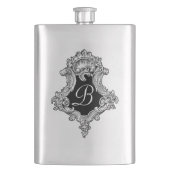 Flasque Monogramme personnalisé initial (devant)