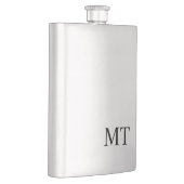 Flasque Monogramme personnalisé moderne (Droite)