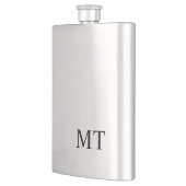 Flasque Monogramme personnalisé moderne (Gauche)