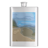 FLASQUE MONTAGNE ABSTRAITE (devant)