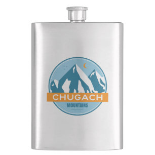 Flasque Montagnes Chugach Alaska