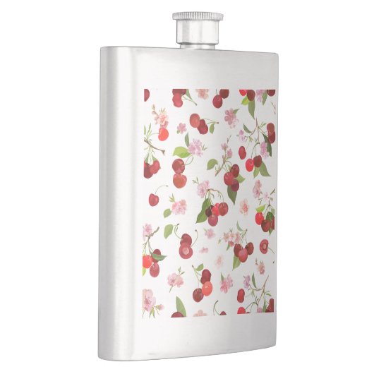 Flasque Motif cerise 1 (Droite)