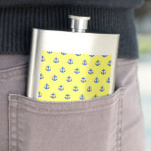 Flasque Motif d'ancre jaune (En situation)