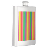 Flasque Motif de bandes verticales arc-en-ciel multicolore (Droite)