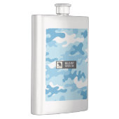 Flasque Motif de camouflage bleu clair militaire (Droite)