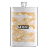 Flasque Motif de camouflage orange militaire (devant)