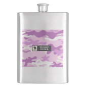 Flasque Motif de camouflage violet militaire (devant)
