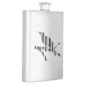Flasque MOTIF DE CODE-BARRES DE MOQUINGBIRD Conception de (Droite)