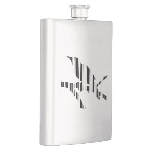 Flasque MOTIF DE CODE-BARRES DE MOQUINGBIRD Conception de (Droite)