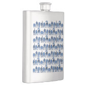 Flasque Motif de fesses de chien bleu (Droite)