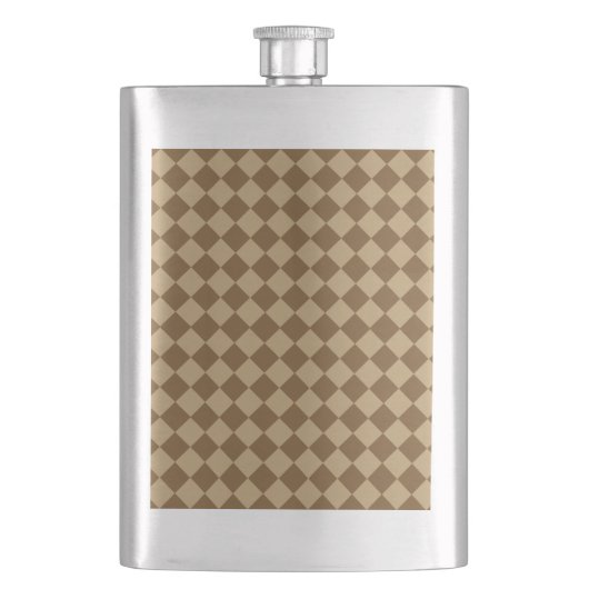 Flasque Motif diamant combiné Brown par STaylor (devant)
