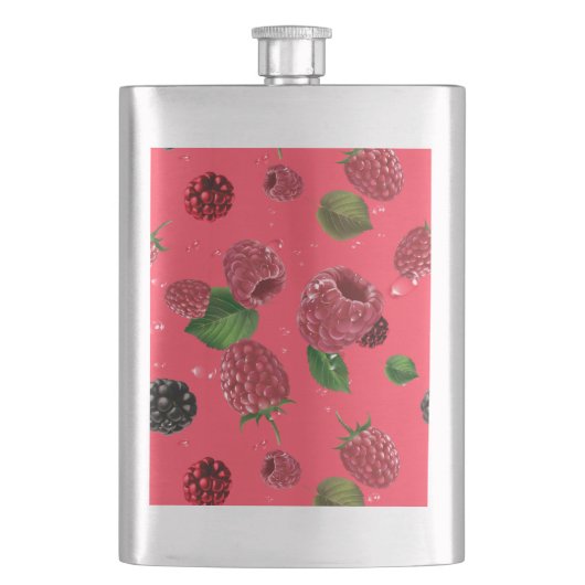 Flasque Motif framboise (devant)