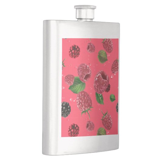 Flasque Motif framboise (Droite)